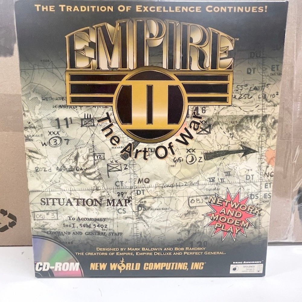 Empire II The Art of War Big Box PC Game Windows 95 New World Computing 1995 CD